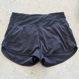 Lululemon Black Speed Up High-Rise 3.5" Shorts 10